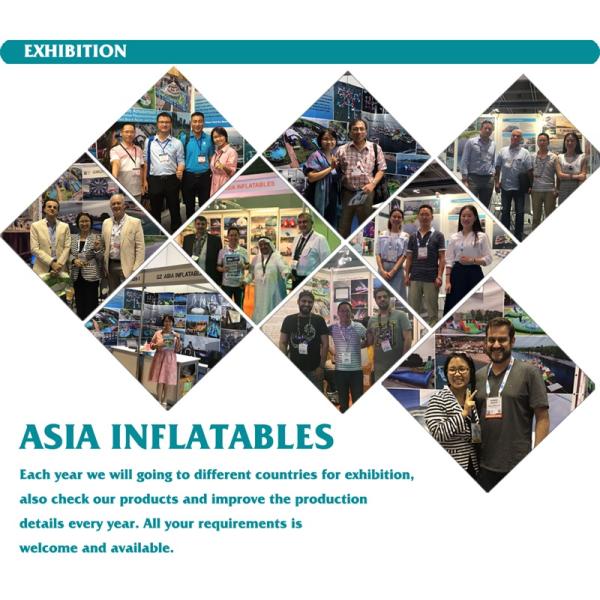 Customized Waterproof 1000D Tarpaulin Inflatable Theme Park