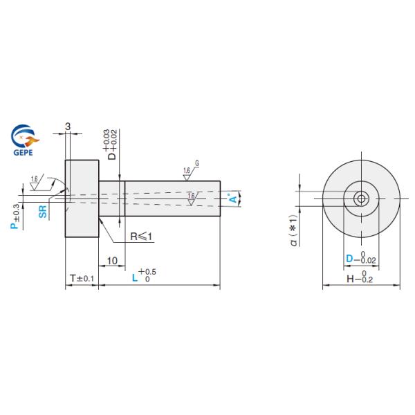 Type A Metal DME Sprue Bushing High Precision For Precision Injection
