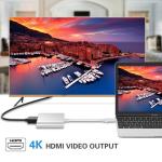 USB C to Adapter USB C Hub Multiport Adapter 3 in 1 Hub with USB 3.0,4k and PD