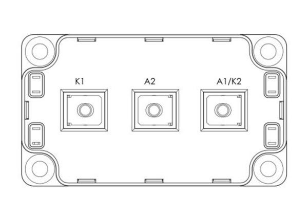 Cheap 1200V Automotive IGBT Modules MSCDC450A120AG Rectifiers Diode Arrays Module 450A for sale