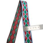 Lettered Colored Polyester Jacquard Webbing For Handbag Strap Belt
