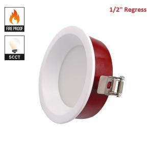 China COB Fire Rated LED Recessed Lights , 4inch 12w Wet Location LED Downlight on sale