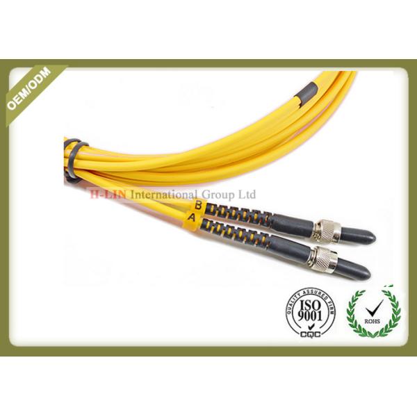 5m / 10m / 15m Fiber Optic Patch Cord Singlemode Anti - Vibration With Yellow Color