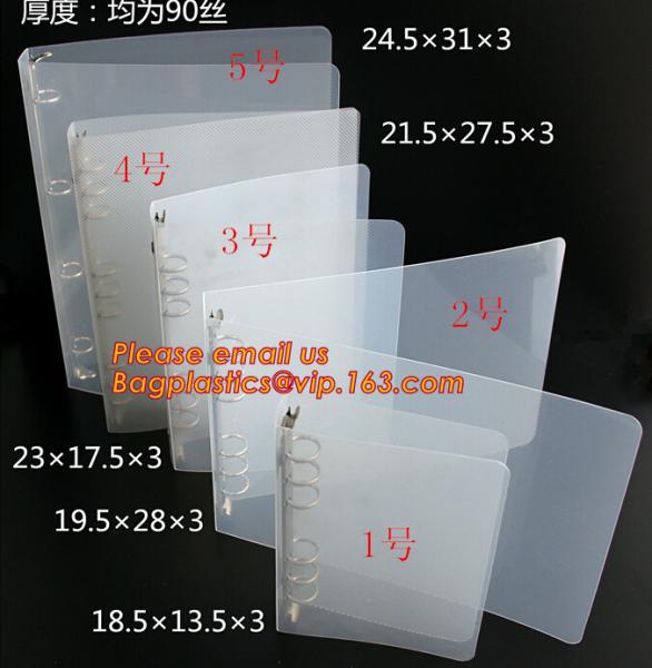 Cheap PP Material Document Pocket File Folder, A4 pp file folder, clear clip file folder for sale