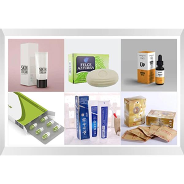 220V 50Hz Horizontal Carton Box Packing Machine Plastic Wrap Roll Stick