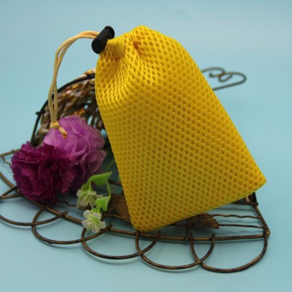 Ice Hockey Small Packing Bag , Colorful Sandwich Mesh Drawstring Bags