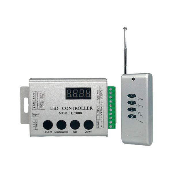Cheap RF 4 Key Hc008 RGB LED Pixel Controller With 133 Effect Modes for sale