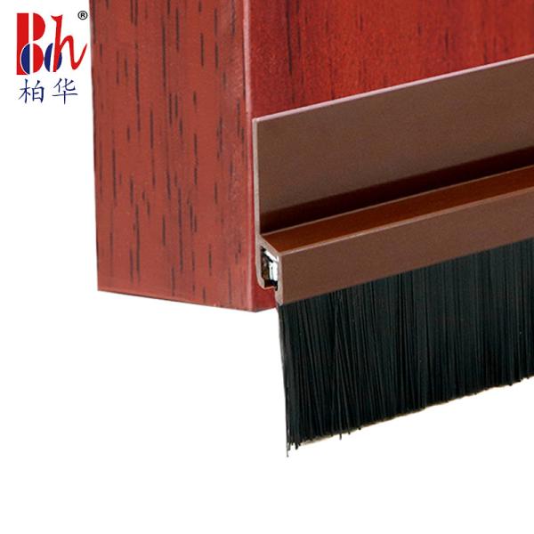 Self Adhesive Door Bottom Seal Strip Flexible Brush Type Door Sweep