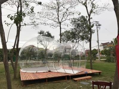 Cheap Hotel Clear Inflatable Bubble Tent , Outdoor Inflatable Transparent Tent For Camping for sale