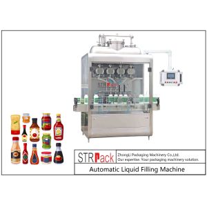 PLC Control Automatic Liquid Filling Machine 220V / 50Hz