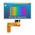 7.0 inch TFT LCD display 800x480 dot matrix TTL interface wide viewing angle
