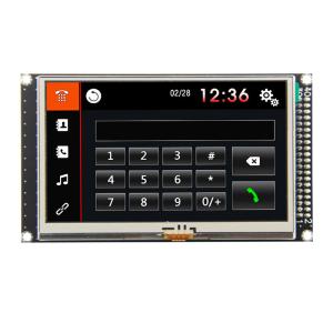 Quality 4.3 Inch 16 Bit TFT LCD Module MCU8 Interface SSD1963 Resistive Touch LCM-TFT043T1 wholesale