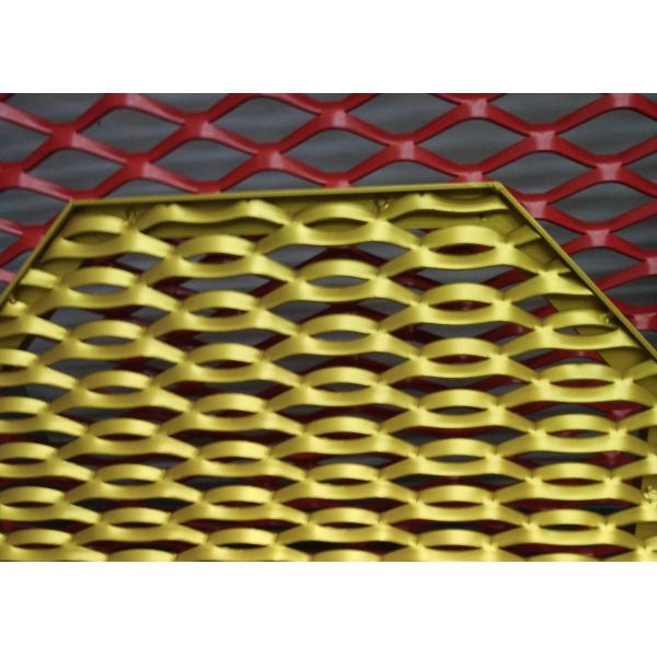 3mm Thickness Decorative Wire Mesh / Expanded Metal Panels 1X2m For Ceiling