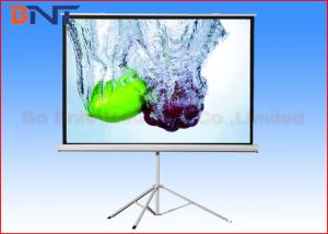 China 120 Inch Portable Projection Projector Screen With Tripod Stand Manual Fixed Lock on sale