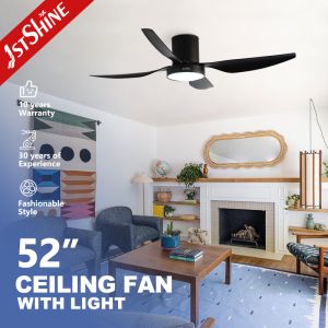 Quality LED Lighting Type Smart Ceiling Fan With Light Dc Motor Energy Saving Dimmable Metal and Plastic Blades wholesale