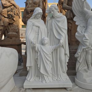 Buy cheap Marble Holy Family Statue Sculpture Life Size Jesus Mary Saint Joseph Statues from wholesalers