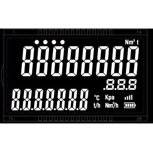 Customized Vehicle Controller Seven Segment Display Lcd TN