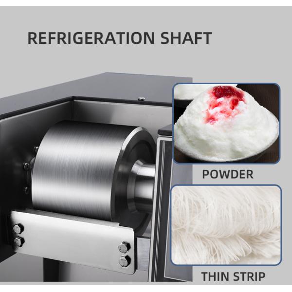 Commercial Snowflake Ice Cream Machine with Fully-Automatic Control 1300W Stainless Steel
