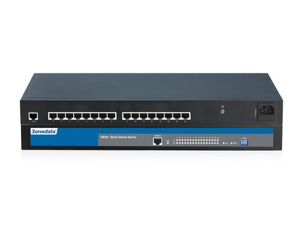 Cheap RS-232/485/422 To Ethernet Serial Port Server , Rack Mounting 16 Port Serial Server for sale