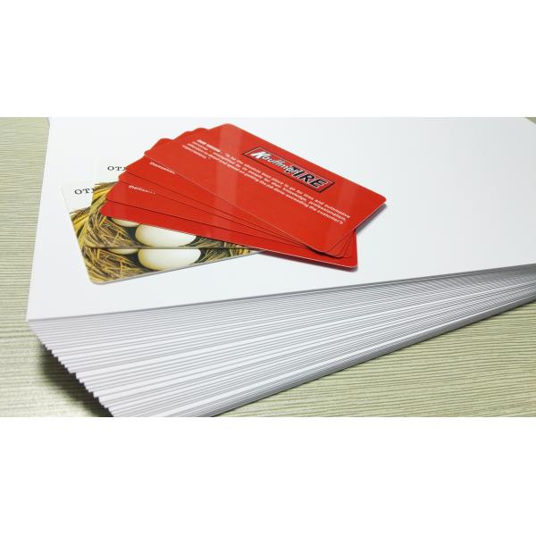 A3 Size Silk Screen Printing Pvc Core Sheet Wth Excellent Ink Adhesion