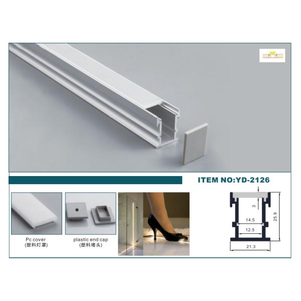 Waterproof Recessed U Shape Aluminium LED Channel 6063 T5 For Ground LED Light Strips