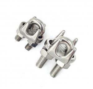 Quality DIN 741 Drop Forged Stainless Steel Wire Rope Clamp For Cable End Connections wholesale