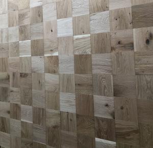 Quality mosaic oak parquet flooring, unfinished, embossed, character ABCD grade wholesale