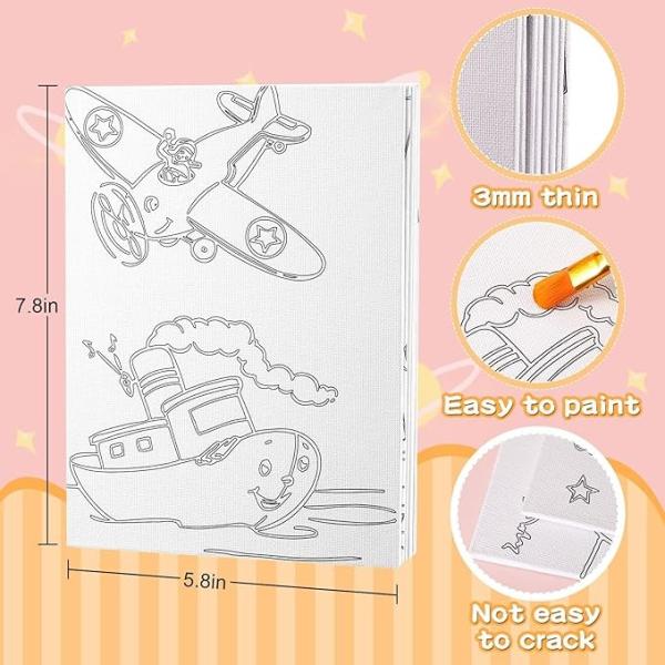 DIY Coloring Pre Printed Canvas Pre Stenciled Painting Kits For School Classroom Activities