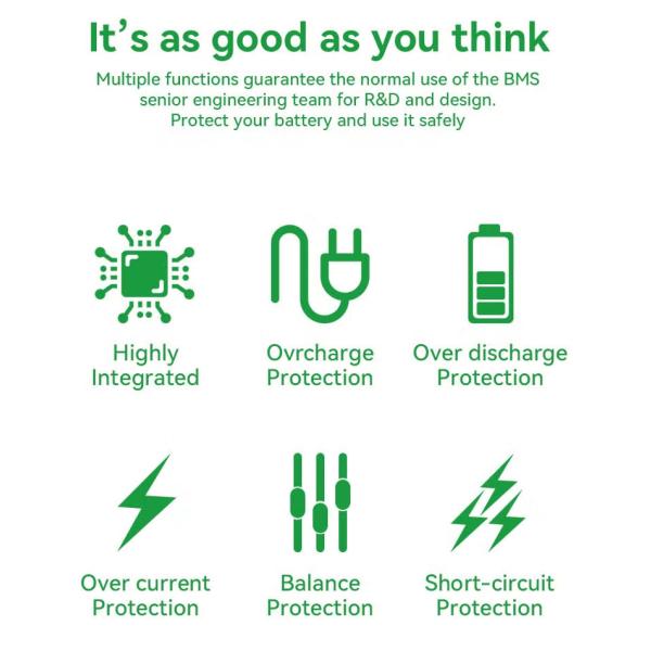 Enerkey 6s 25.2v 200A Bms Battery Protection Board For 18650 Li-ion Battery Pack Car Start BMS