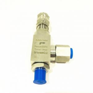 China Stainless Steel Safety Valve Safety Relief Valves Pressure Safety Valve With 6000psi 1/4npt on sale
