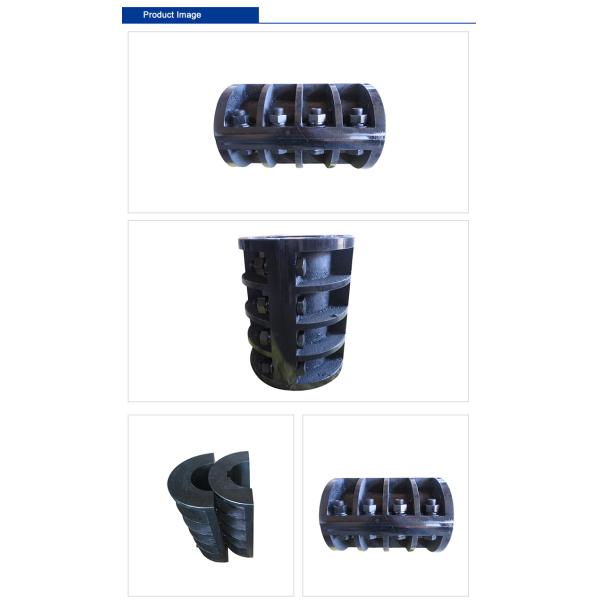 Cast Iron Flange Rigid Coupling Clamp Type Split Shaft Coupling