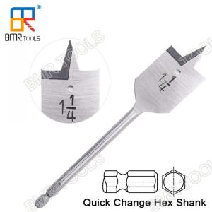 Quality BMR TOOLS Inustrial use bright finishing wood drill bit flat type weld shank in inch size 1/4&quot; to 1-9/16&quot; wholesale