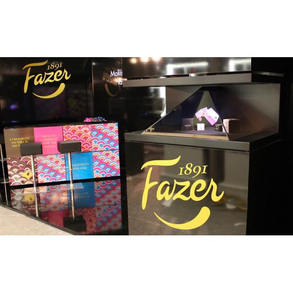 AC110-240V 3D Holographic Display Pyramid Transparent Screen Sheet Metal