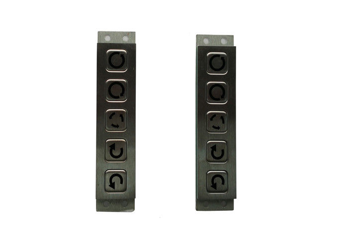 No Backlight Stainless Steel Matrix Keypad , Smooth Surface Mechanical Number