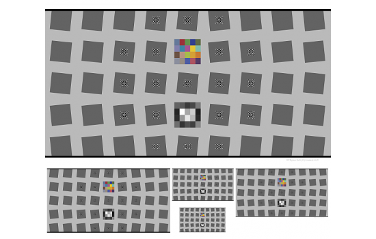 SFRplus Charts 5*9 Color Matching Software Provide Automated Analysis For MTF Lateral Chromatic Aberration Distortion