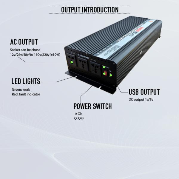 HANFONG TH Series Modified sine wave off grid Power inverter DC12V to AC 110V/220V 4000W Solar power inverter for home