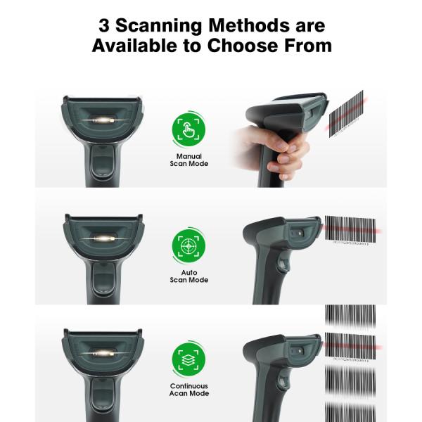 Luckydoor Pos Scanners Qr Code Scanner with Usb Cable 2d Barcode Scanner for Pos Systems
