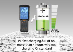Quality Waterproof Portable Barcode Scanner , Bluetooth Android Handheld Terminal Rugged PDA wholesale