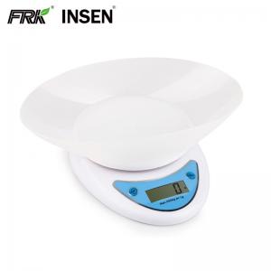 Quality Full ABS Kitchen Scale 5000g 1g Digital Kitchen Food Weighing Scale With A Bowl wholesale