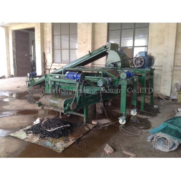 16cm Green Scrap Rubber Steel Separator Raw Rubber Steel Wire Separator Machine