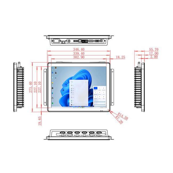 15-Inch Windows Display for Industrial HMI Panels and Factory Control
