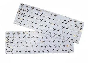 Custom 0.1mm Line Spacing PCB Keyboard With White Silkscreen Printing