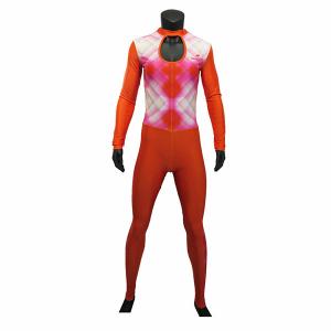 Quality Long Sleeve Style Inline Skate Clothing Orange Skating Skin Suit For Lady wholesale