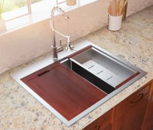 Quality Brushed Stainless Single Bowl Workstation Kitchen Sink Drop In Kitchen Handmade Sink wholesale