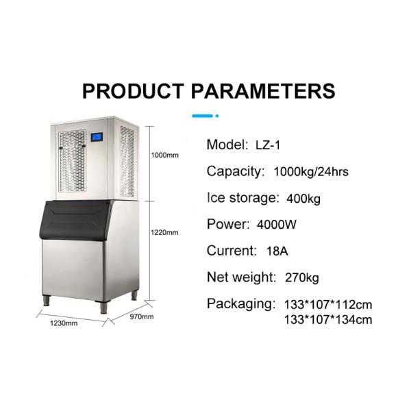 Copeland Compressor 1 Ton Seawater Flake Ice Machine LZ-1 for Daily Ice Production