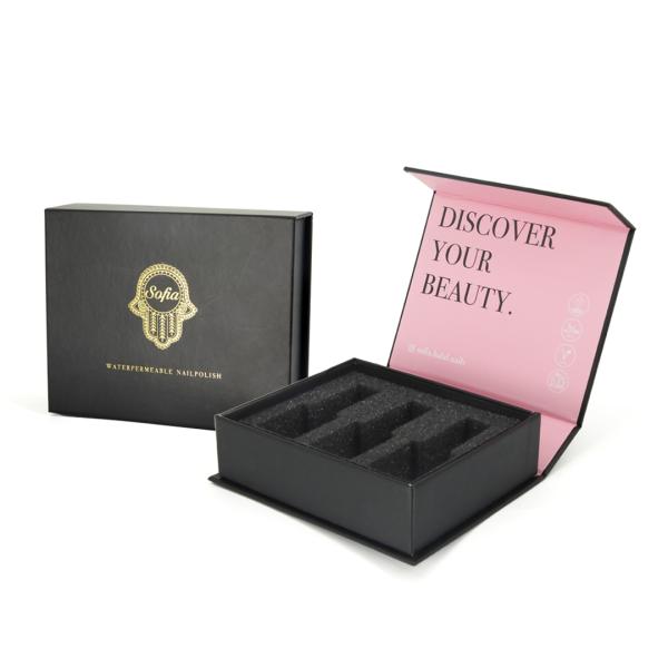 False Press On Nail Packaging Rigid Boxes Custom Logo Cardboard Speciality Paper