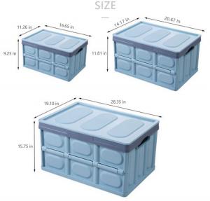 China 30L Plastic Car Trunk Organizer Collapsible Plastic Storage Boxes on sale