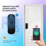 Smart Automatically Lock for Glass Doo with Screen 5 Ways Unlock and App Control