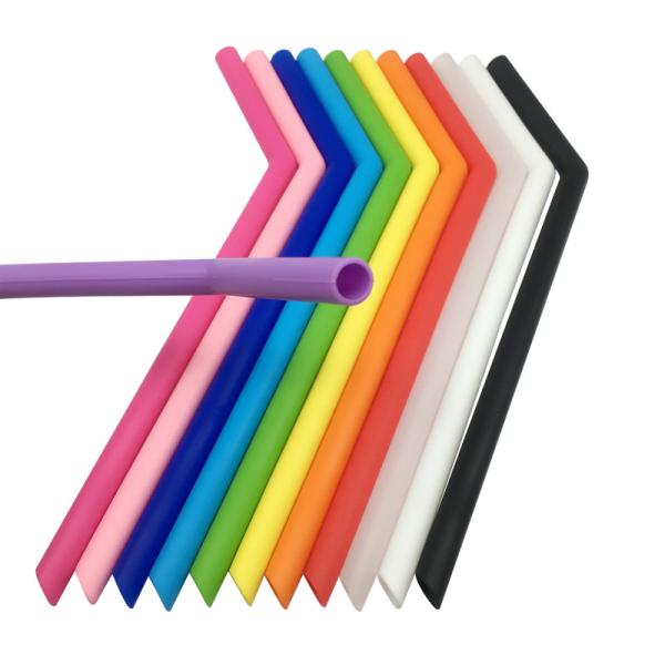30oz 20oz Coffee Tumblers Silicone Drinking Straws Long Straight Curved Straws