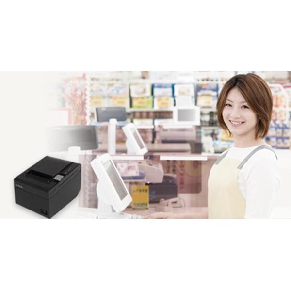 Supermarket Desktop Receipt Printer Epson , Thermal POS Printer For Retail